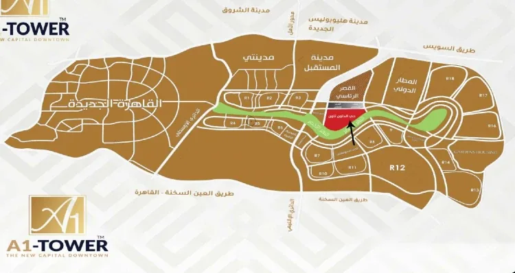 A1 Tower New Capital in New Capital A1 Tower New Capital — location, New Capital