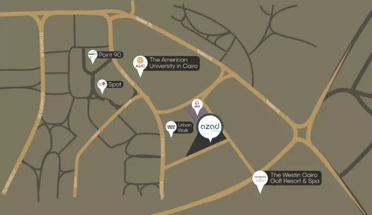 Azad Views Compound New Cairo in New Cairo Azad Views Compound New Cairo — location, New Cairo