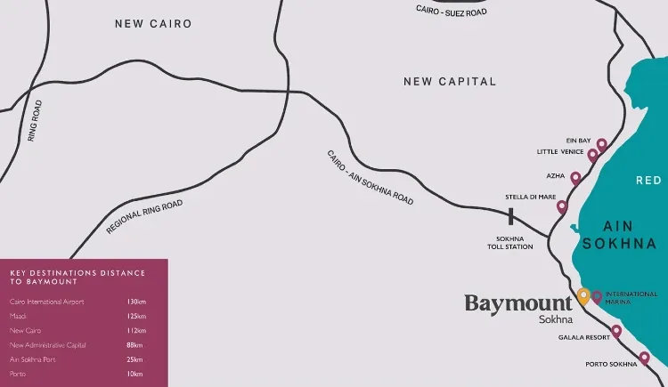 Village Baymount Sokhna in Ain Sokhna Village Baymount Sokhna — location, Ain Sokhna