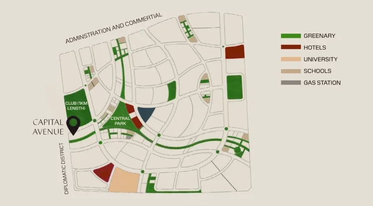 Capital Avenue Mall New Capital — location, New Capital