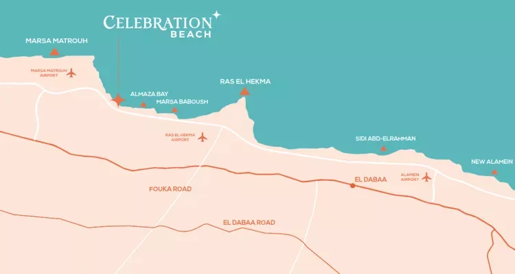 سيليبريشن الساحل الشمالي — موقع المشروع، الساحل الشمالي