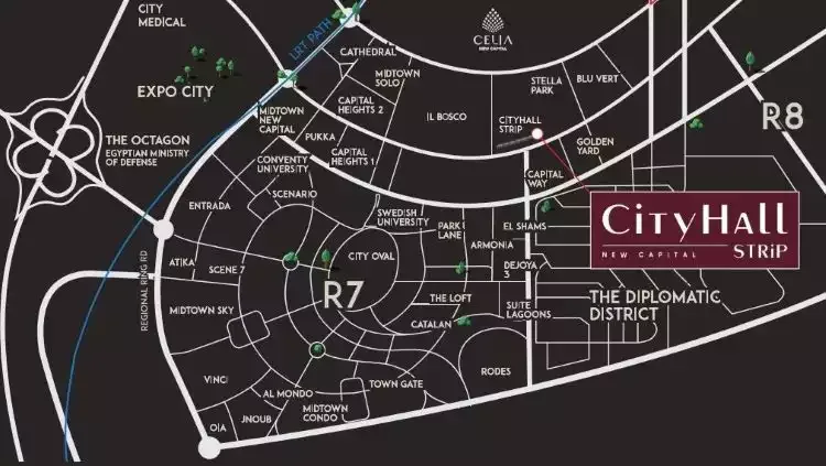 Mall City Hall New Capital in New Capital Mall City Hall New Capital — location, New Capital