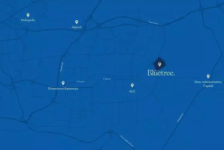 Compound Blue Tree New Cairo in New Cairo Compound Blue Tree New Cairo — location, New Cairo