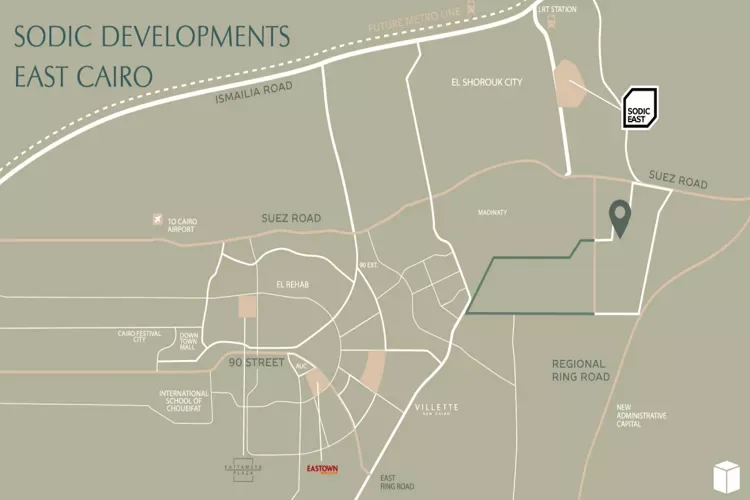 Compound East Vale Mostakbal City — Project Location, New Cairo