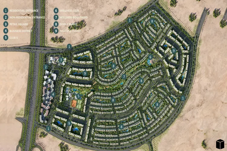 Compound East Vale Mostakbal City — Master Plan, New Cairo