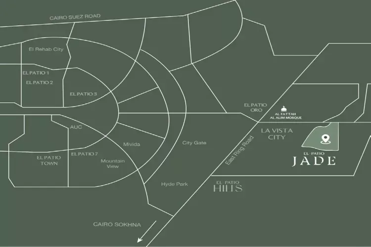 Compound El Patio Jade New Capital — Project Location, New Administrative Capital