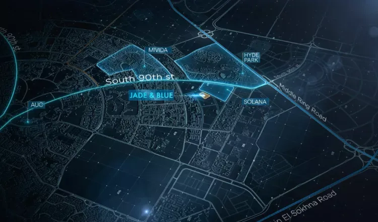 كمبوند جادي اند بلو التجمع الخامس in القاهرة الجديدة كمبوند جادي اند بلو التجمع الخامس — location, القاهرة الجديدة