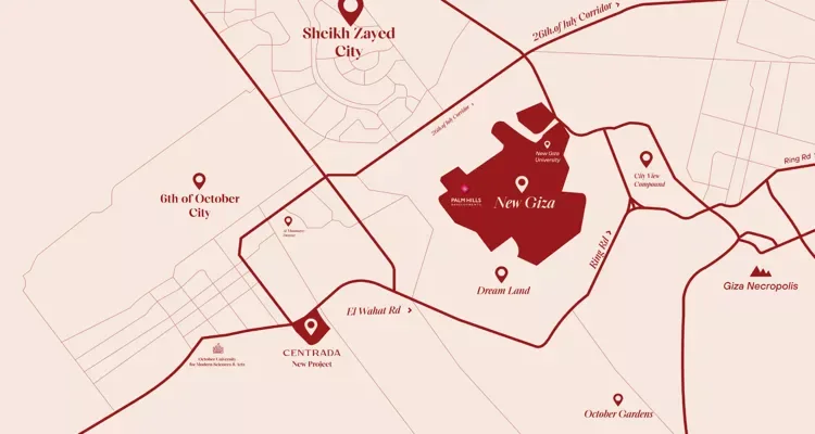 كمبوند كايت ريزيدنس اكتوبر في 6 اكتوبر كمبوند كايت ريزيدنس اكتوبر — موقع المشروع، 6 اكتوبر