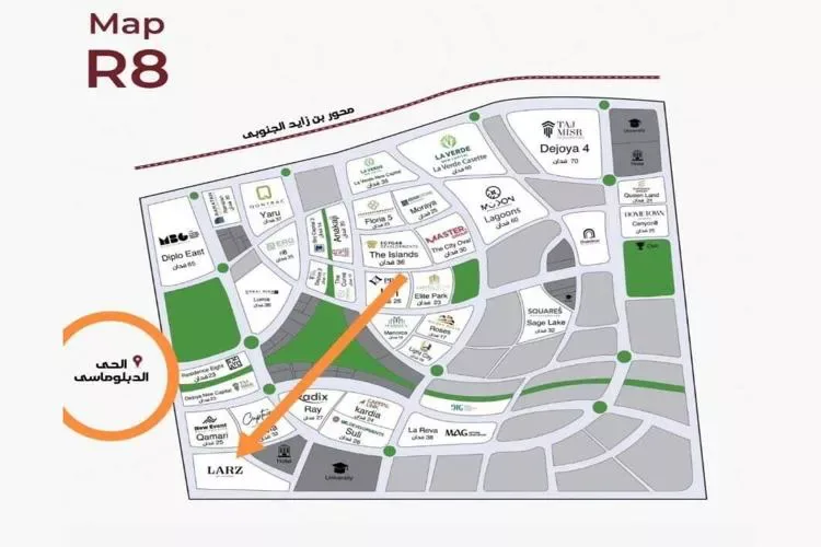 كمبوند مداي العاصمة الإدارية الجديدة في العاصمة الإدارية الجديدة كمبوند مداي العاصمة الإدارية الجديدة — موقع المشروع، العاصمة الإدارية الجديدة