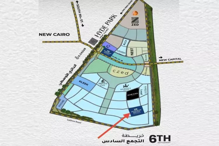 كمبوند سعادة بوتيك التجمع السادس في القاهرة الجديدة كمبوند سعادة بوتيك التجمع السادس — موقع المشروع، القاهرة الجديدة