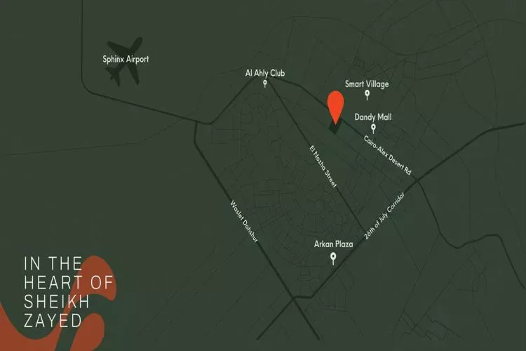كمبوند فاليا الشيخ زايد في الشيخ زايد كمبوند فاليا الشيخ زايد — موقع المشروع، الشيخ زايد