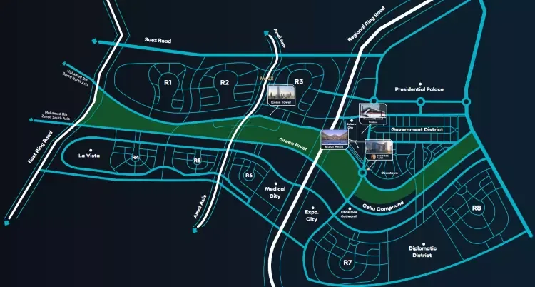 I Business Park Towers New Capital in New Capital I Business Park Towers New Capital — location, New Capital