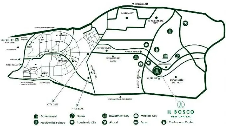 IL Bosco Compound New Capital — location, New Capital