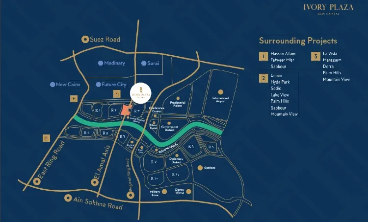 Mall Ivory Plaza New Capital in New Capital Mall Ivory Plaza New Capital — location, New Capital