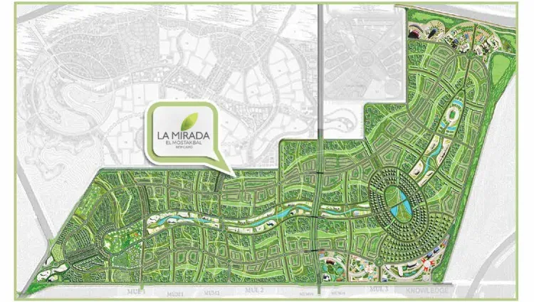 Compound La Mirada Mostakbal City in New Cairo Compound La Mirada Mostakbal City — location, New Cairo