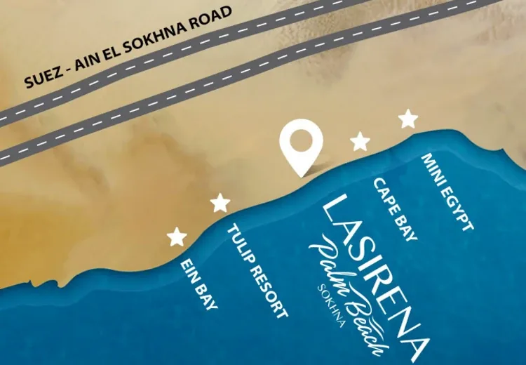 Lasirena Palm Beach Sokhna — location, Ain Sokhna