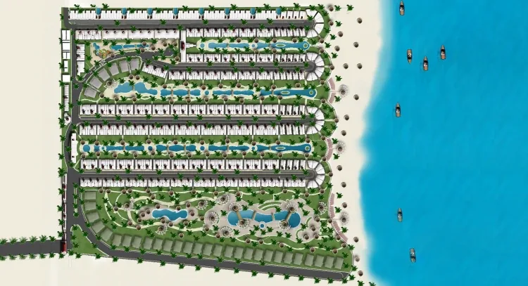 Lasirena Palm Beach Sokhna — design, Ain Sokhna
