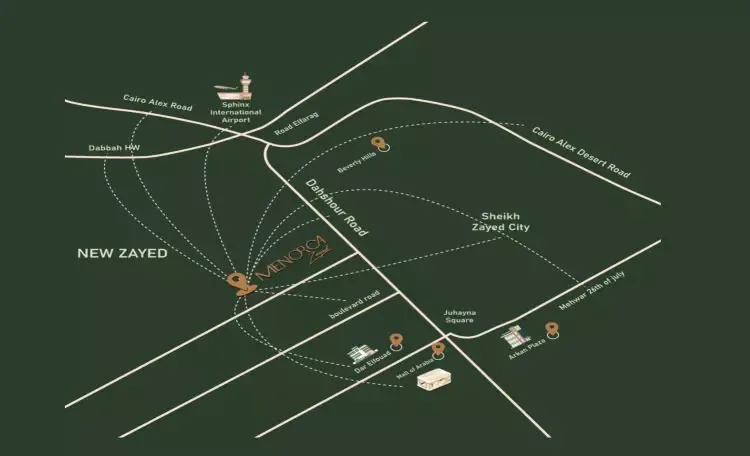 Menorca Compound New Zayed in Sheikh Zayed Menorca Compound New Zayed — location, Sheikh Zayed