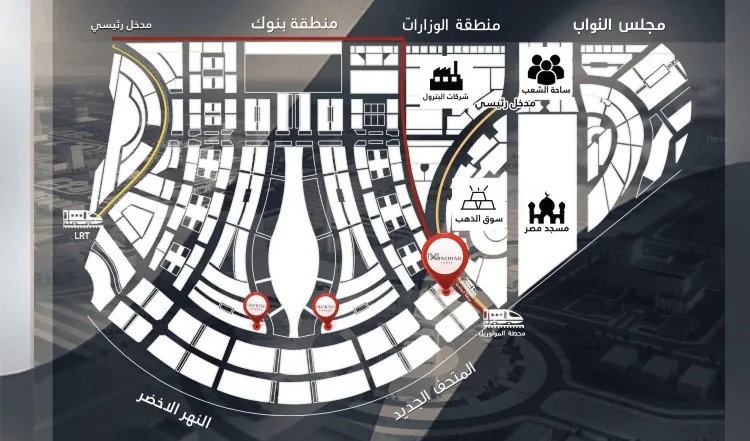 Monorail Tower New Capital in New Capital Monorail Tower New Capital — location, New Capital