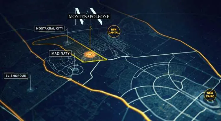 Compound Montenapoleone Al Mostakbal City in New Cairo Compound Montenapoleone Al Mostakbal City — location, New Cairo