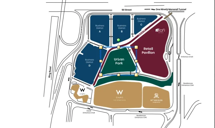 Mall One 90 New Cairo in New Cairo Mall One 90 New Cairo — master plan, New Cairo