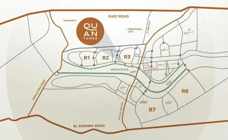 Quan Tower New Capital in New Capital Quan Tower New Capital — location, New Capital