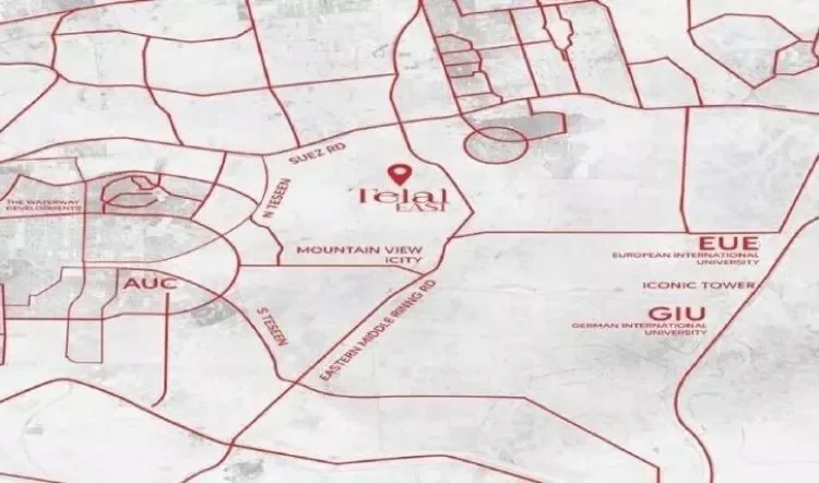 Compound Telal East New Cairo in New Cairo Compound Telal East New Cairo — location, New Cairo