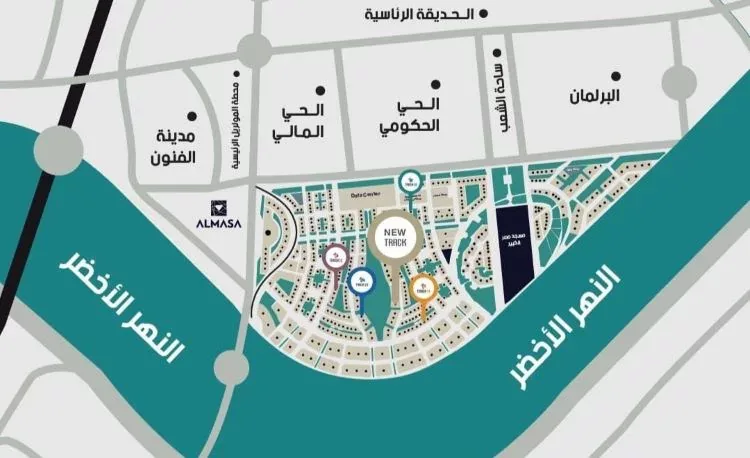 تراك 15 تاور العاصمة الإدارية في العاصمة الإدارية الجديدة تراك 15 تاور العاصمة الإدارية — موقع المشروع، العاصمة الإدارية الجديدة