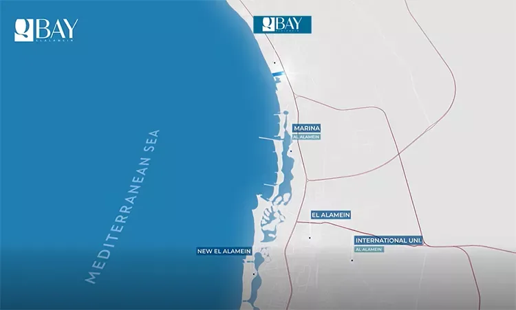 قرية كيو باي الساحل الشمالي — موقع المشروع، الساحل الشمالي